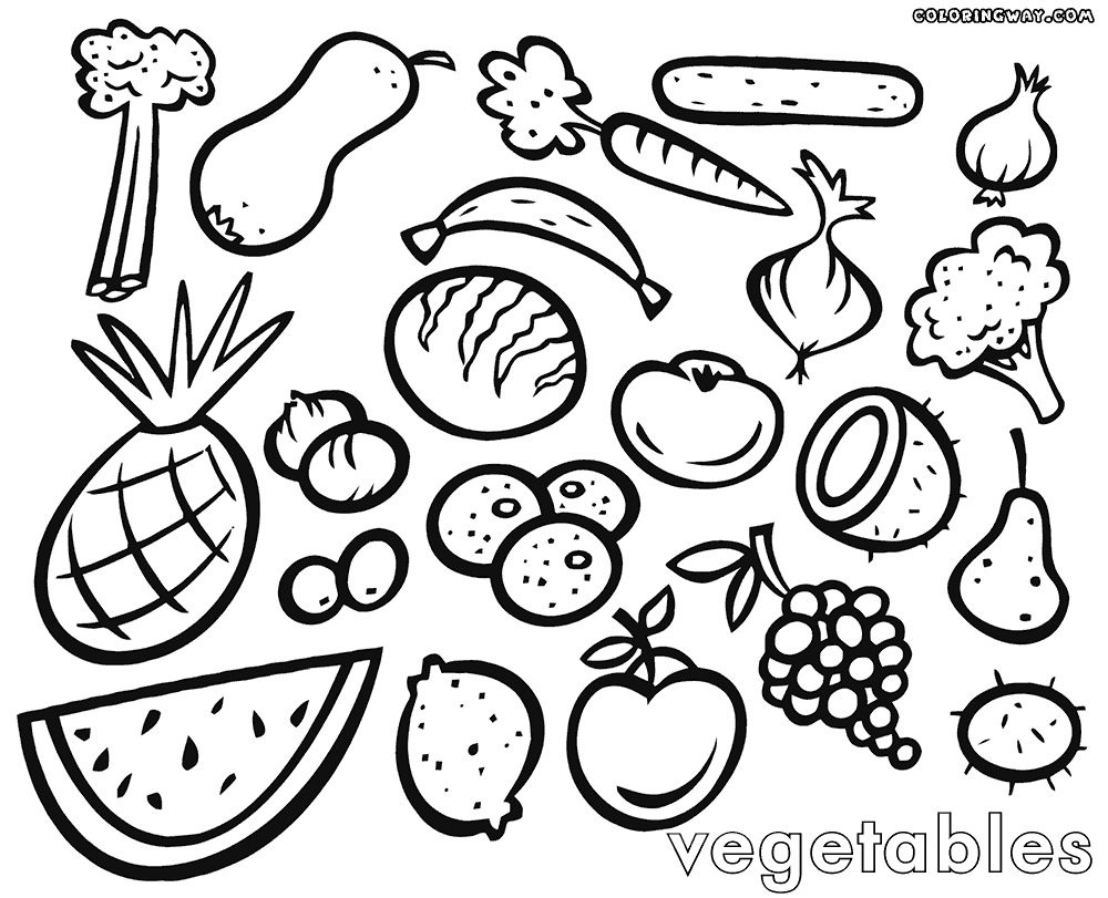 1000x811 Unlock Pictures Of Fruit And Vegetables To Colour Fruits Drawing - Fruits Drawing