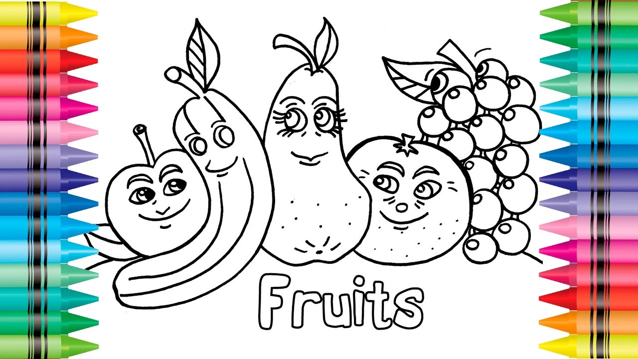 Рисунки овощей и фруктов детские рисунки