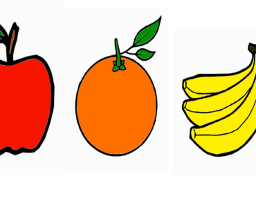 370x297 Drawing Fruits Step - Fruits Drawing For Kids