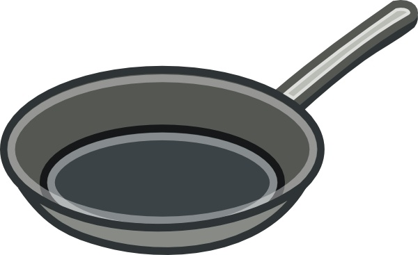 600x367 Frying Pan Clip Art Free Vector In Open Office Drawing - Frying Pan Drawing