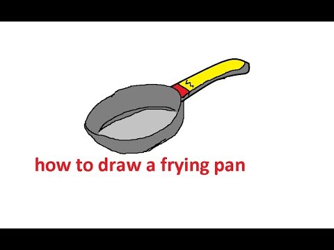 480x360 How To Draw A Frying Pan Step - Frying Pan Drawing