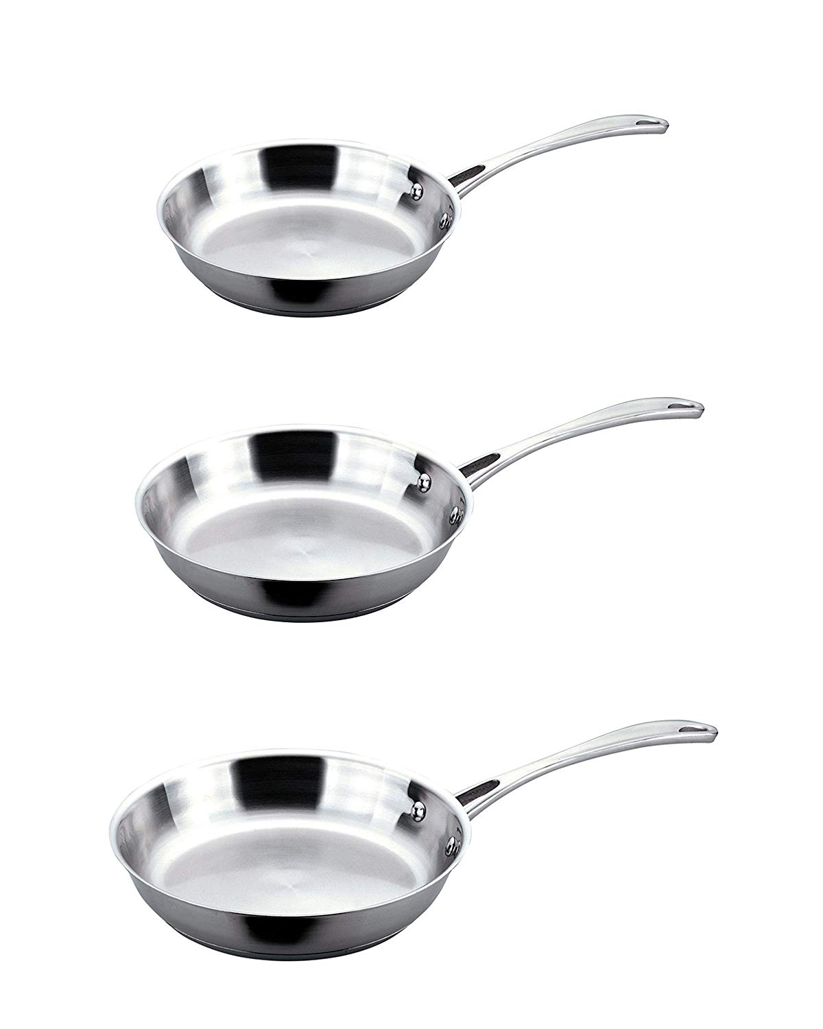 1200x1500 Berghoff Piece Stainless Steel Fry Pan Set Kitchen - Frying Pan Drawing