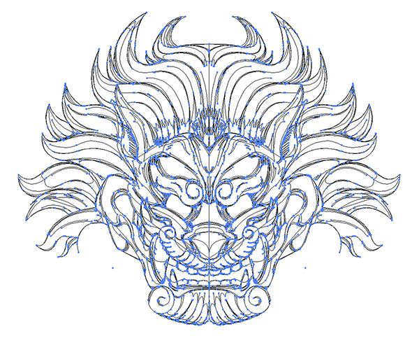 600x493 foo dog on behance - Fu Dog Drawing