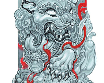 340x270 Fu Dog Etsy - Fu Dog Drawing