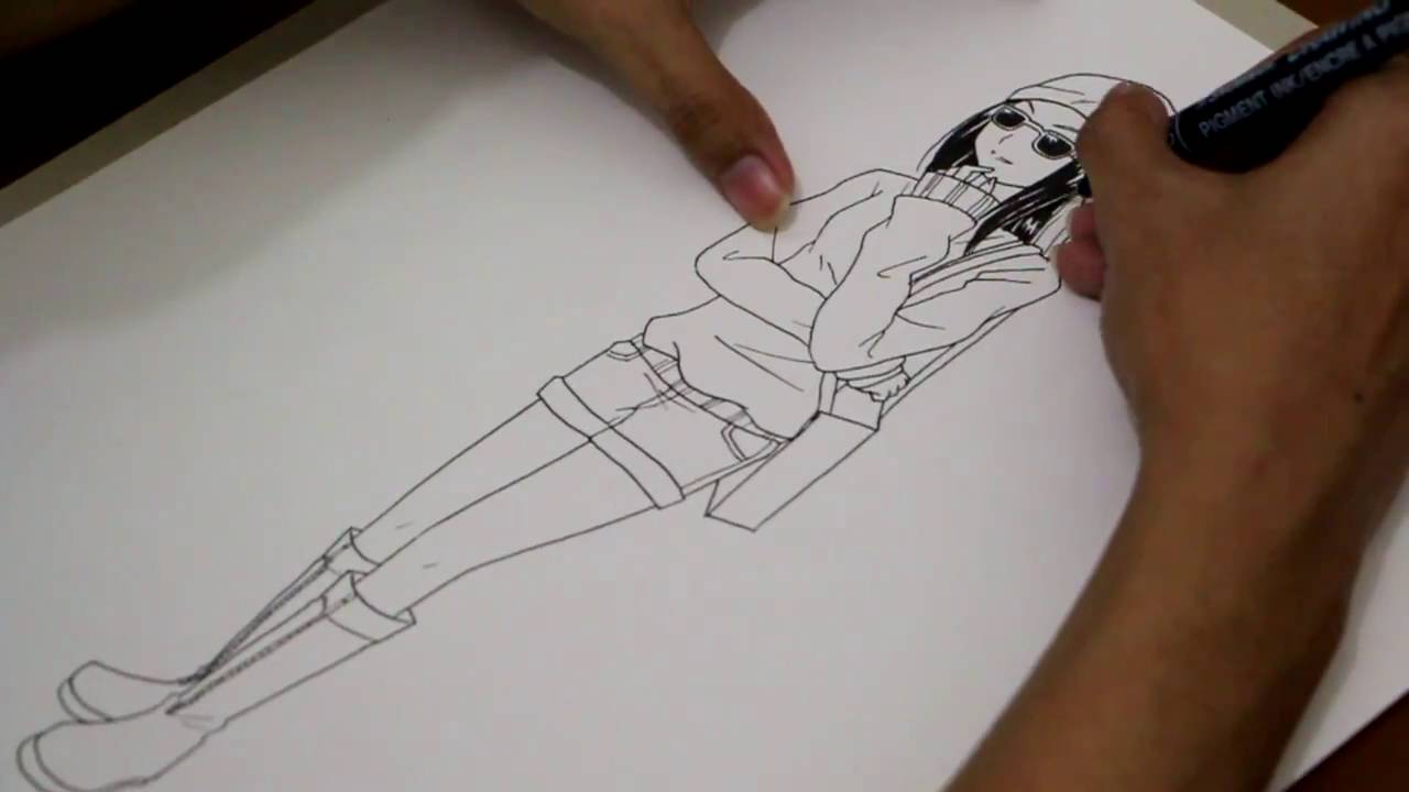 1280x720 How To Draw Anime Characters Full Body Drawing Tv Id - Full Body Drawing