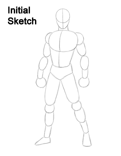 400x518 How To Draw Spider Man - Full Body Drawing