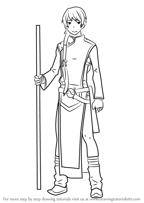 566x800 learn how to draw cheng long liu full body from ao no exorcist - Full Body Drawing