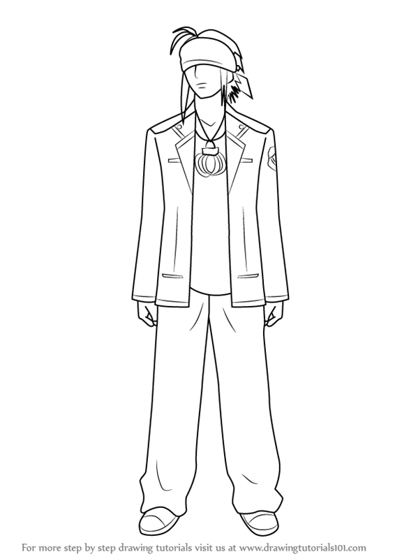 566x800 Learn How To Draw Tk Full Body From Angel Beats! - Full Body Drawing