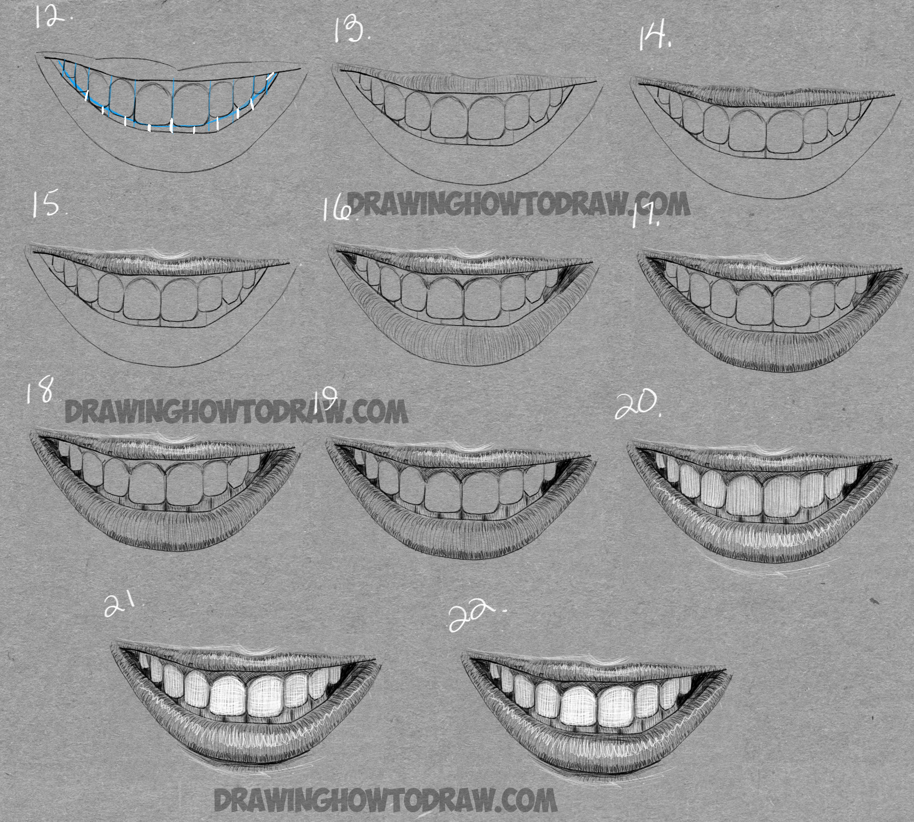1869x1681 How To Draw A Mouth Full Of Teeth Drawing A Smiling Mouth - Full Drawing