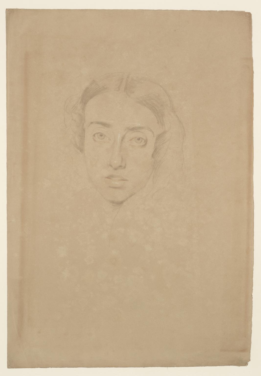 1067x1536 Head Of A Woman, Full Face Verso The Head Of An Elderly Man - Full Face Drawing