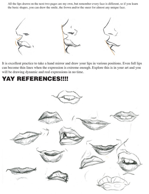 500x647 How To Draw Lips Tumblr - Full Lips Drawing