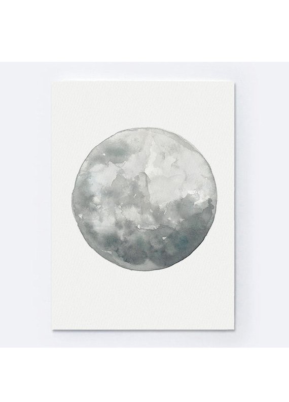 570x791 full moon watercolor painting abstract minimalist moon etsy - Full Moon Drawing