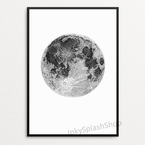 Full Moon Drawing at PaintingValley.com | Explore collection of Full ...