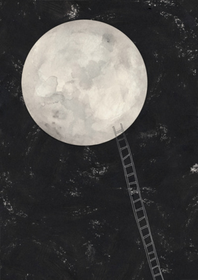 400x566 Moon Drawing Tumblr - Full Moon Drawing