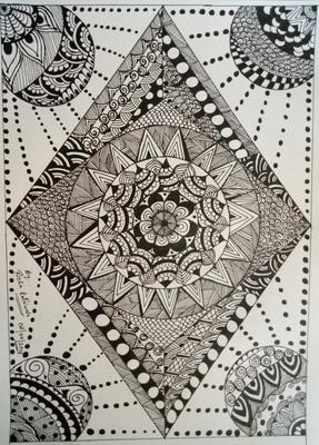 287x400 Mandala Art - Full Page Drawings