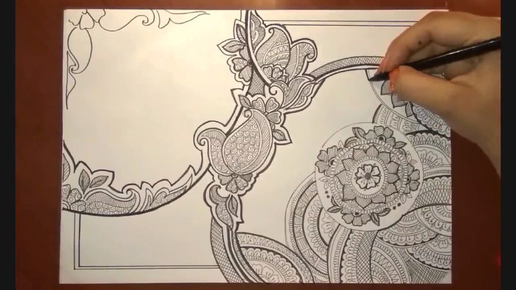 1024x576 Quick Mandala Speed Drawing Doodle Art Full - Full Page Drawings