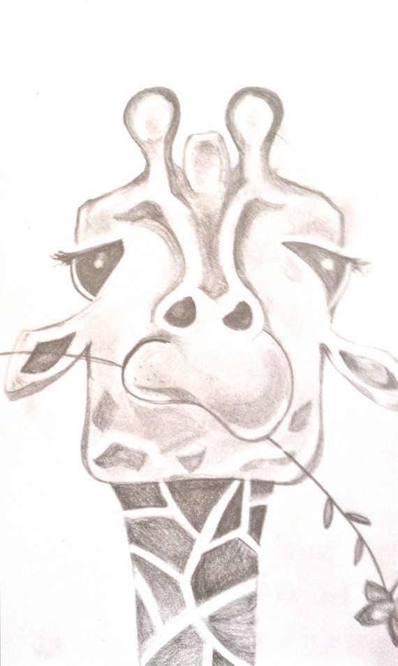 570x953 Funny Giraffe Drawing - Fun Drawing Ideas