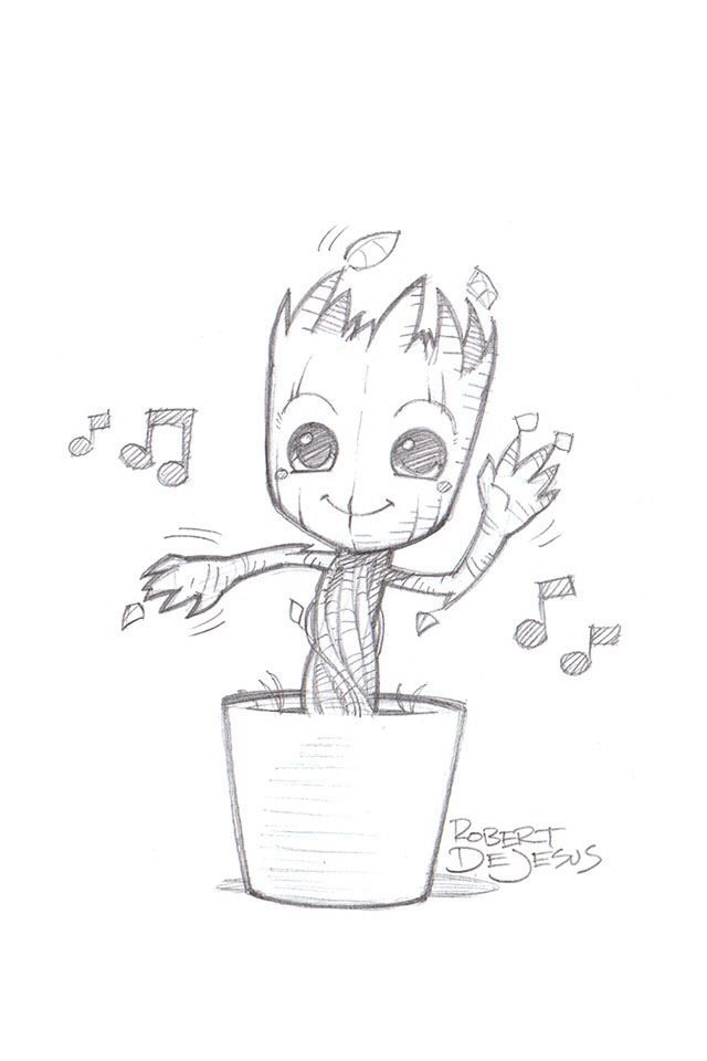 640x960 Image Result For Groot Drawings Ideas Hey Drawings, Disney - Fun Drawing Ideas
