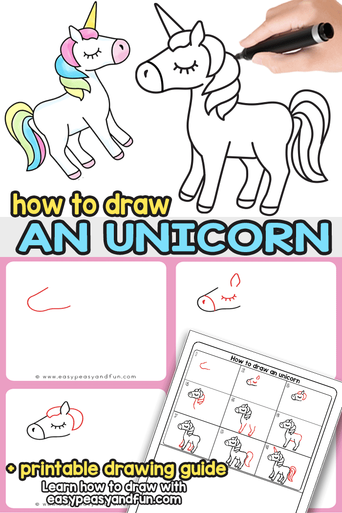 700x1050 How To Draw An Unicorn - Fun Drawing Tutorials