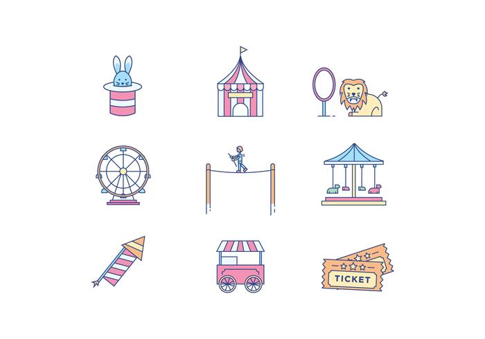 700x490 funfair icons - Fun Fair Drawing