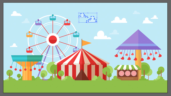 600x340 how to create a retro funfair vector in adobe illustrator - Fun Fair Drawing