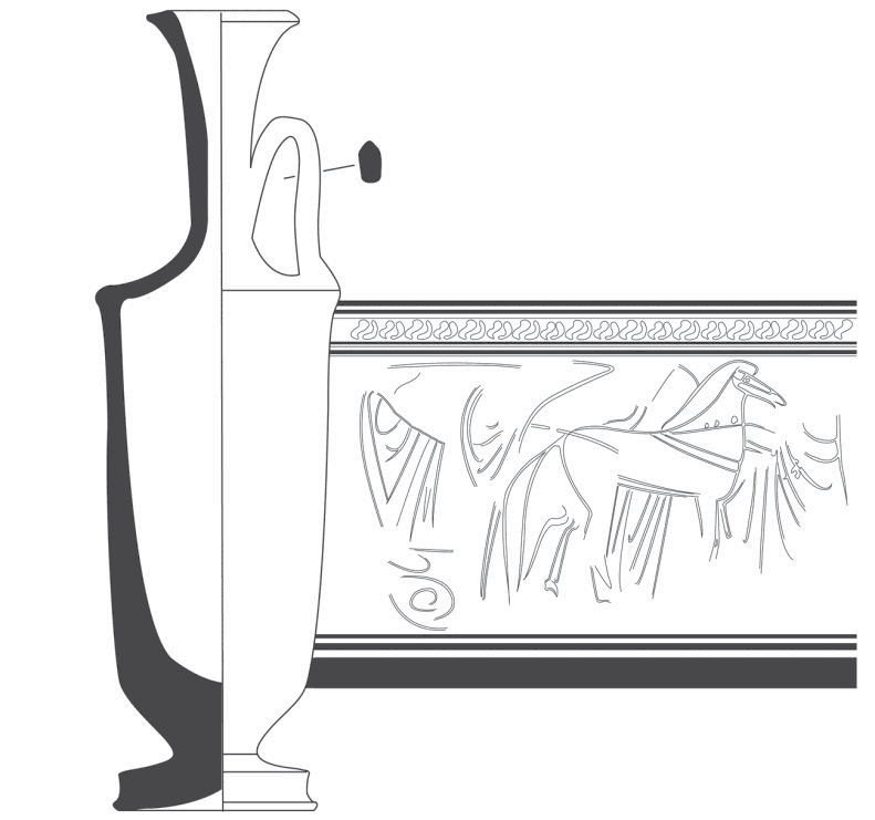 791x741 tomb lekythos rep with a scene of a funeral procession - Funeral Drawing