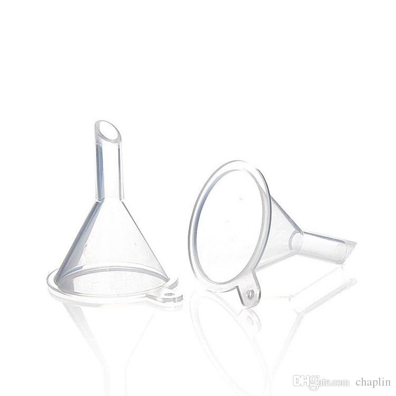 800x800 Clear Plastic Mini Funnel Cosmetic Empty Bottle Jar - Funnel Drawing