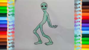 300x168 Dance Aliens Drawing How To Draw Dance Alien Easy And Funny - Funny Alien Drawings