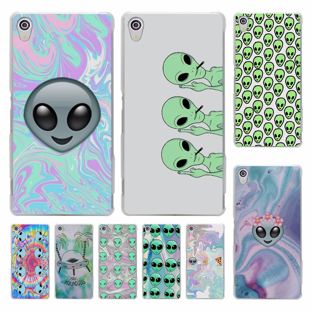 1000x1000 Funny Alien Drawings Of Aliens Hard Transparent Cover Case - Funny Alien Drawings