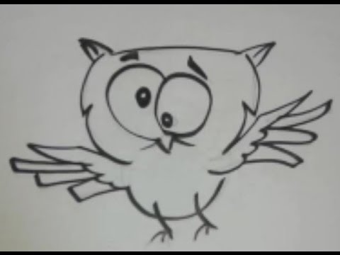 480x360 Drawing How To Draw A Funny Bird - Funny Bird Drawing