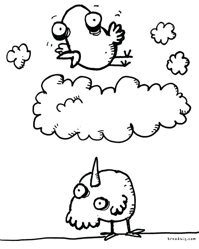 640x800 Funny Bird Drawings Coloring Pages Disney Zombies - Funny Bird Drawing