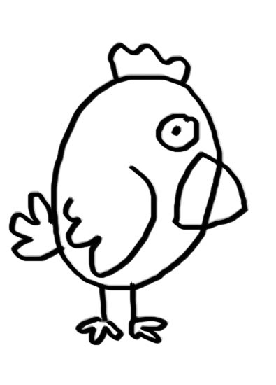 395x550 How To Draw Funny Cartoon Animal Easy Way Drawing Angry Bird - Funny Bird Drawing