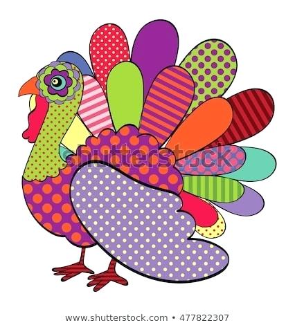 426x470 Colorful Turkey Pictures Happy Thanksgiving Hand Drawn Colorful - Funny Bird Drawing