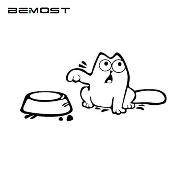 640x640 Bemost Funny Car Stickers I'm Hungry Simon Cat Car Styling Cover - Funny Car Drawing