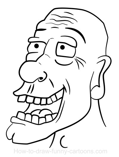 400x526 How To Draw A Person's Face With Great Shadows - Funny Cartoon Drawings