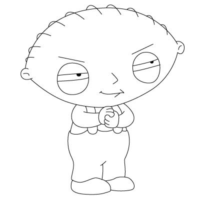 400x400 how to draw stewie cartooning track - Funny Cartoon Drawings