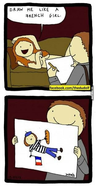 311x604 Draw Me Like A French Girl - Funny Cartoon Drawings