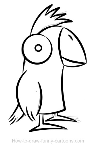 334x517 Chicken Drawings - Funny Chicken Drawing