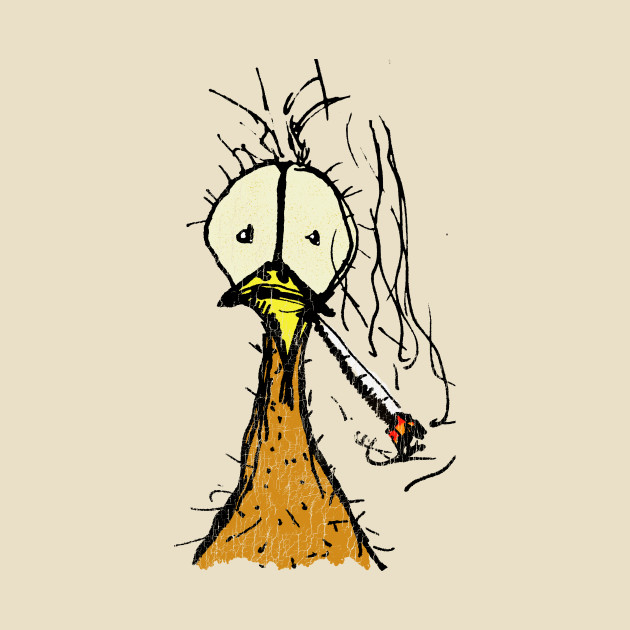 630x630 Funny Chicken Shirt Bad Day Or Monday Morning Blues - Funny Chicken Drawing
