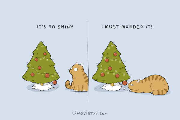600x400 Cute, Funny Illustrations Show What Christmas Is Like When You - Funny Christmas Drawings