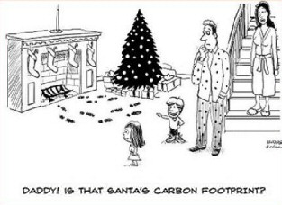 313x228 Funny Santa Cartoons Father Christmas Caricatures - Funny Christmas Drawings