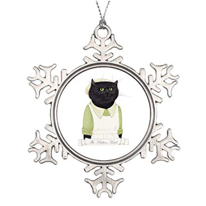 425x425 personalised christmas tree decoration kitchen maid cat - Funny Christmas Drawings