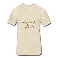 190x190 funny dog drawing unisex poly cotton t shirt spreadshirt - Funny Dog Drawing