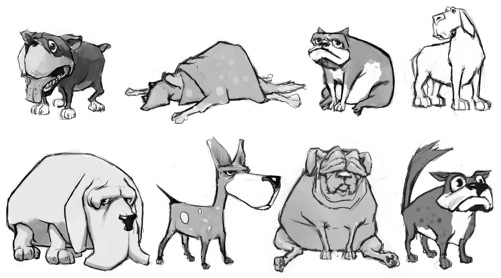 1600x889 grayscale dog drawing photo dogs wallpapers backgrounds - Funny Dog Drawing