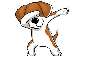 300x200 How To Draw A Dog - Funny Dog Drawing