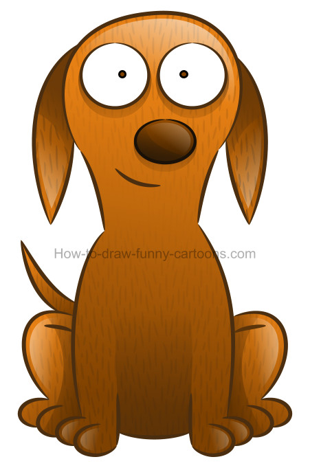 451x681 How To Draw Funny Dog Cartoons - Funny Dog Drawing
