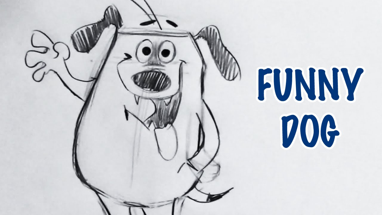 1280x720 Draw A Funny Dog - Funny Dog Drawing