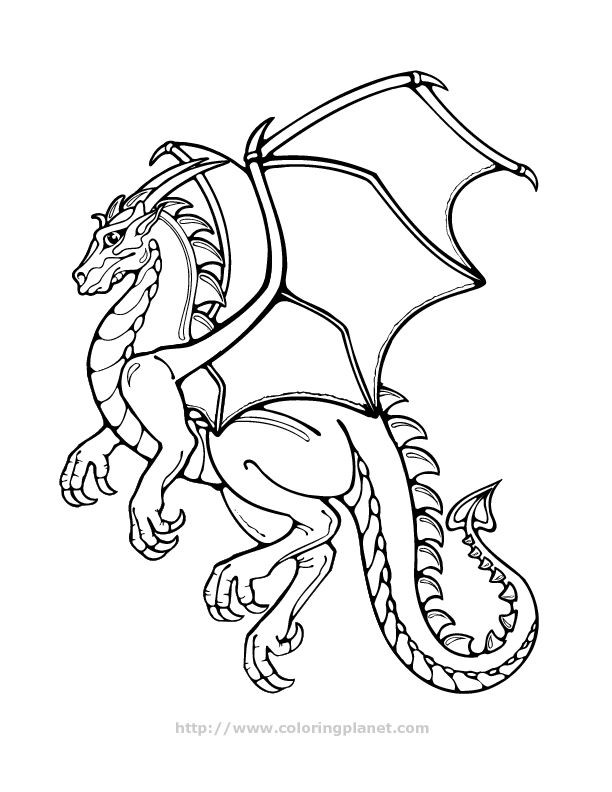 612x792 For Real Dragon Coloring Pages - Funny Dragon Drawing
