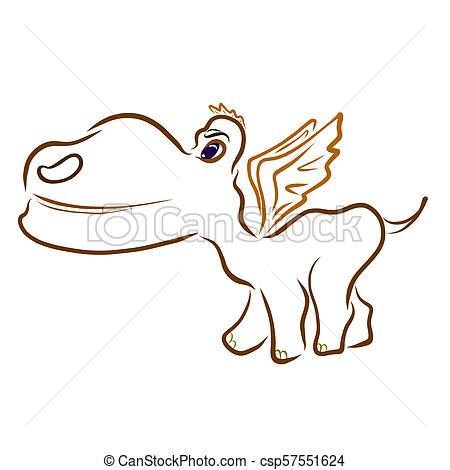 450x470 Funny Dragon With A Big Head - Funny Dragon Drawing