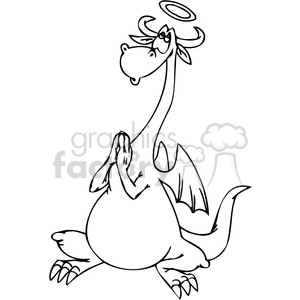 300x300 Funny Cartoon Dragons Clipart Royalty Free Clipart - Funny Dragon Drawing